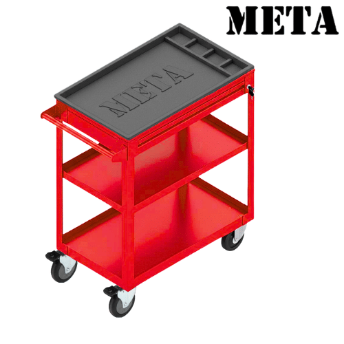 รถเข็นเครื่องมือช่าง META TP-760-RD สีแดง_1